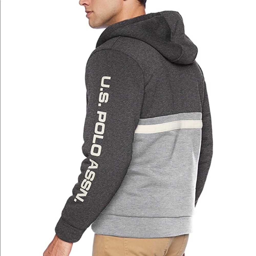 U.S. Polo men’s lined full zip jacket